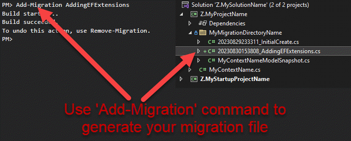 EF Core Add Migration