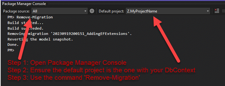 Remove Migration - PMC Example